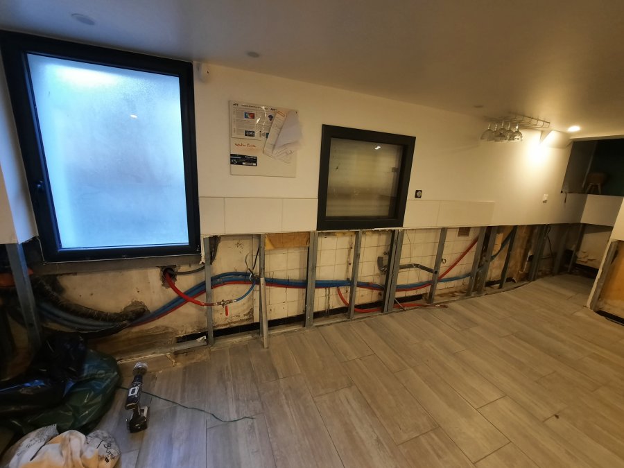 Inondation Coueron; Dépose isolation et sous bassement